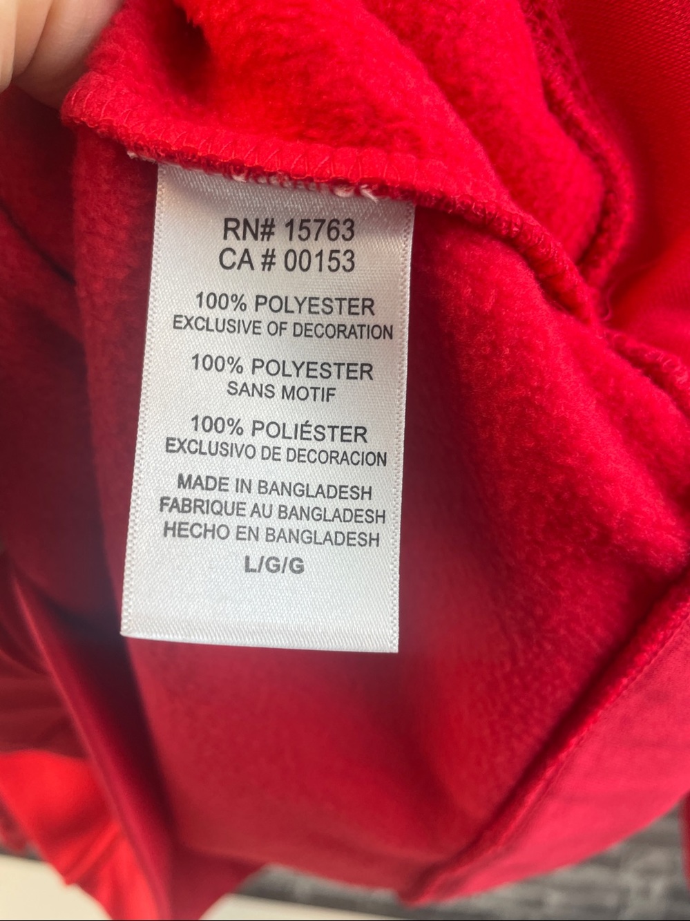 Georgia Bulldogs
Champion Red and Black Hooded Sweatshirt with Label - Picture 7 of 8
